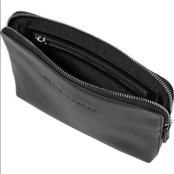 Anthropologie Bags Netaporter Embossed Leather Makeup Bag Case